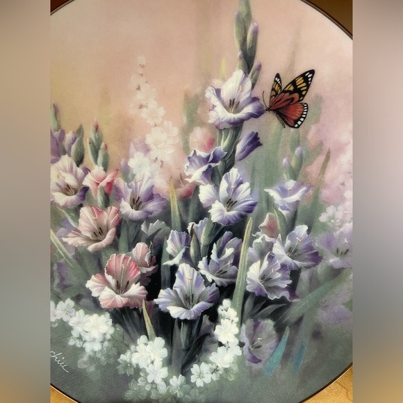 EDWIN KNOWLES RUBY ELEGANCE COLLECTABLE PLATE by TAN CHUN CHIU - Picture 2 of 3